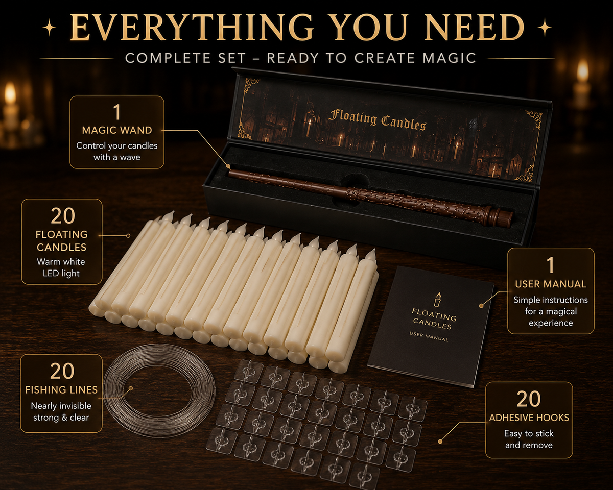 Wickora™ Floating Candles with Magic Wand