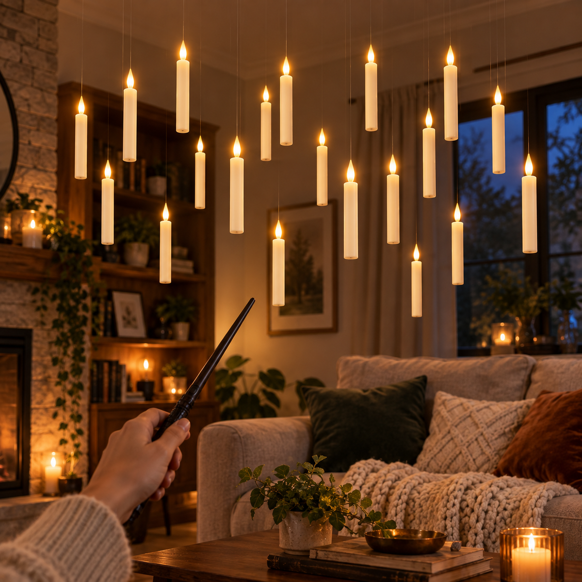 Wickora™ Floating Candles with Magic Wand